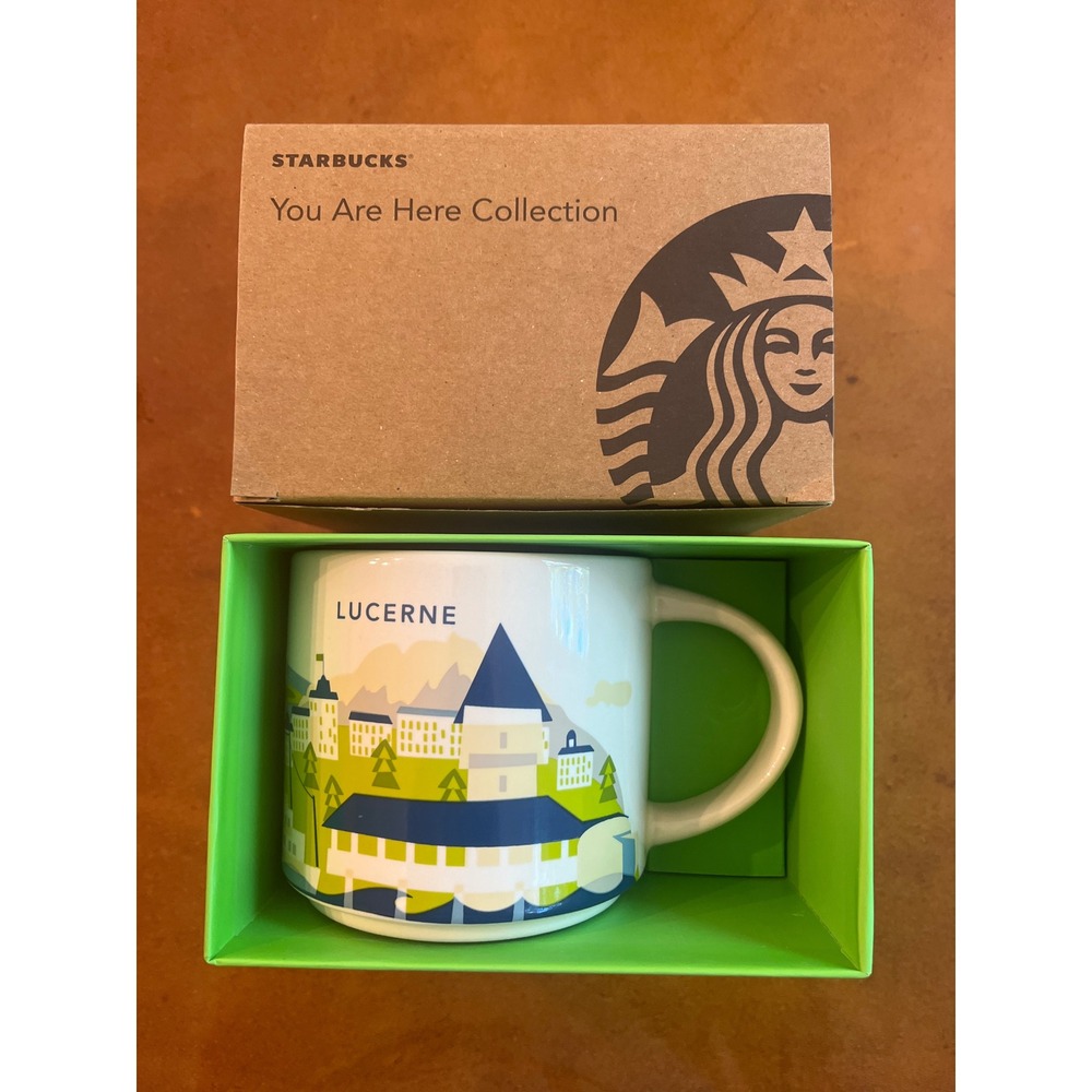 New Starbucks Lucern Switzerland 14 oz Mug You Are Here Series